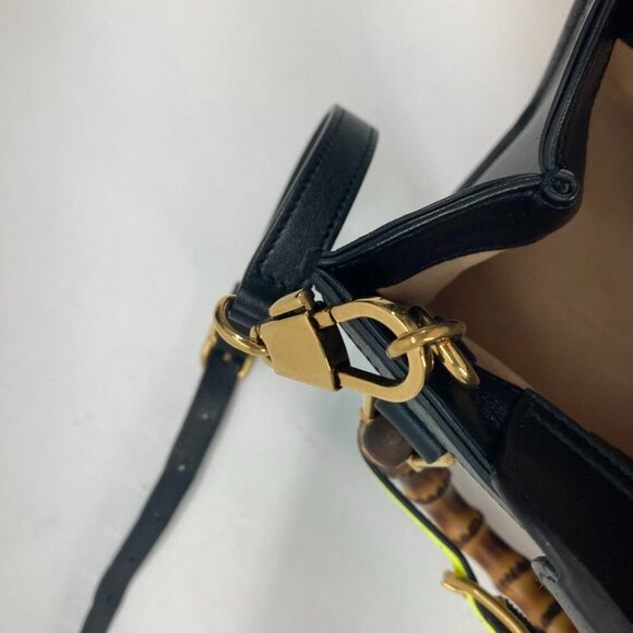 GUCCI 655661 Neon Diana Mini Bamboo 2WAYHand Bag Shoulder Bag Unused - Picture 8 of 13